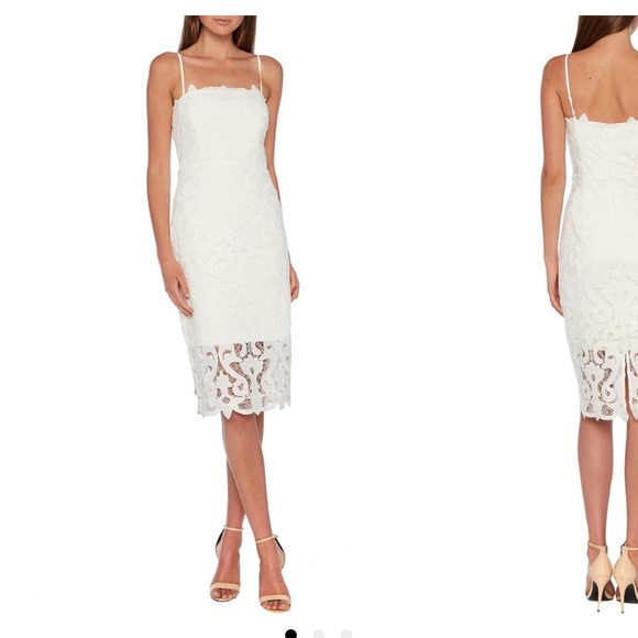 Like new Bardot Lina Sheath dress in white. Only worn once, looks brand new - Picture 3 of 4